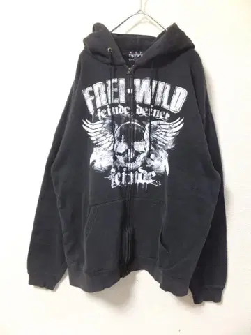 FREI.WILD 독일 락 밴딩 후드티 L 양면 프린트