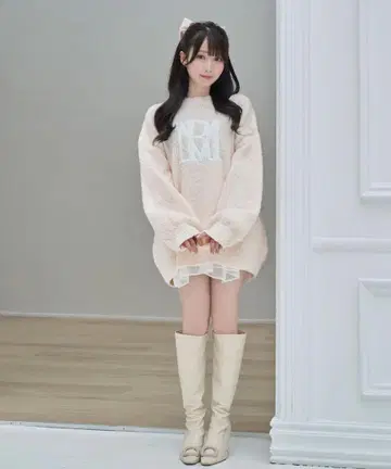 Rosemuse logo AP puffy knit