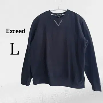 exceed 블랙 맨투맨 트레이닝복 L 남녀 공용 남성용