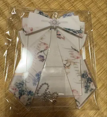 fukuya 후쿠야 리본 아크릴 프레임 플라워 가든 화이트