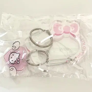 산리오 헬로키티 SPINNS 콜라보 카라비너 엔젤 핑크