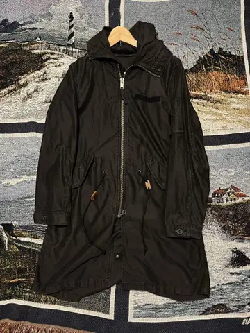 블랙 밀리터리 자켓 M