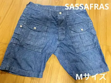 SASSAFRAS 샴브레이 데님 숏팬츠 M 사이즈 중고