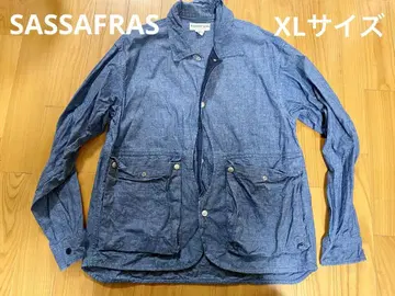 SASSAFRAS 샴브레이 데님 자켓 XL 사이즈 중고