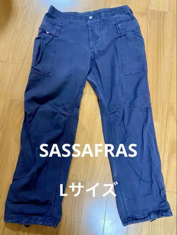 SASSAFRAS 코튼 카고 팬츠 L 사이즈 중고