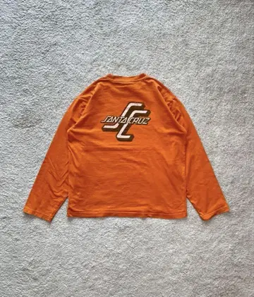00s 산타 크루즈 오렌지 롱 슬리브 티셔츠 XL 긴팔