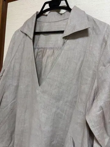 TEXTILE NAGAO 린넨 부드러운 플레어 롱 원피스 북유럽 스타일