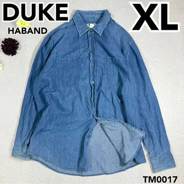 US 구제 의류 DUKE HABAND 듀크 데님 셔츠 아메카지 XL