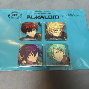 앙스타 ALKALOID 앨범 TRIP 특전 스퀘어 캔뱃지