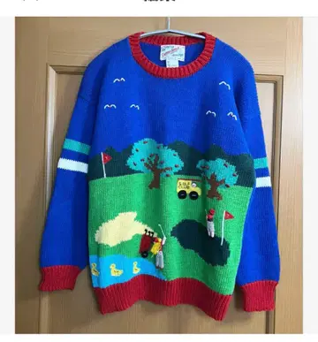 cotton salsa 3D 니트 페루제 스웨터 손뜨개질