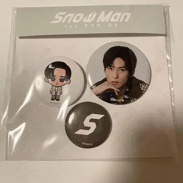 SnowMan POPUP 캔뱃지 메구로 렌