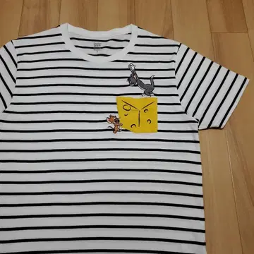 새상품급 그라니프 x 톰과 제리 콜라보 빅 치즈 T셔츠