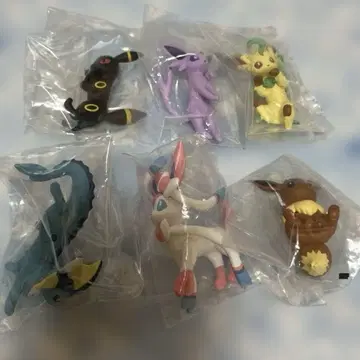 [귀여운] 포켓몬 피규어 PUTITTO 부스터 6체 세트 미사용품