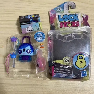 Lock Stars 파란 머리 캐릭터 키링
