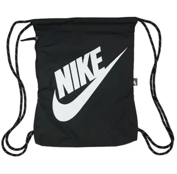 NIKE 블랙 헬스장 드로우 스트링 냅색