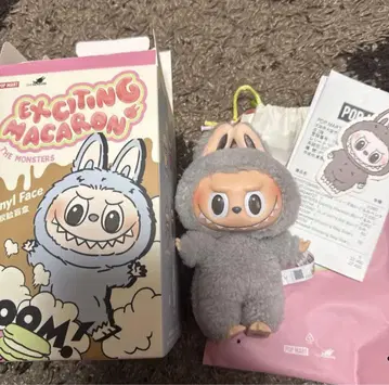 POP MART 마카롱 러브브 봉제 인형 세서미빈 MONSTER