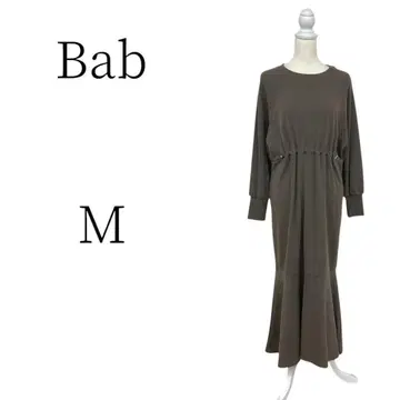 Bab 바브 브라운 롱 티셔츠 원피스 타운 유스 M