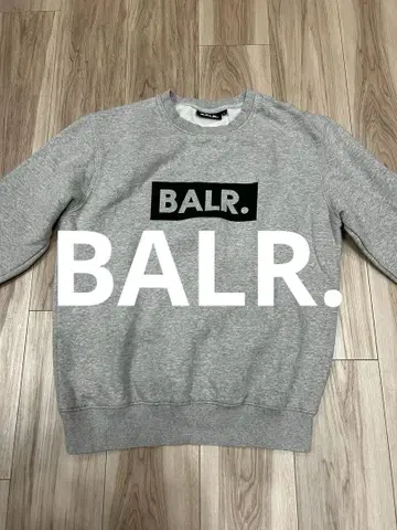 인기 스테디셀러 아이템 BALR. 보라 로고 맨투맨 M 그레이