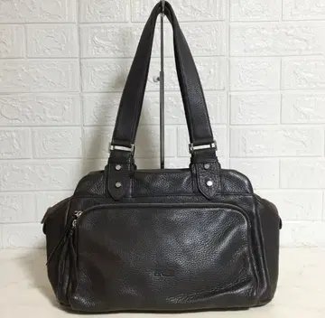 no38302 BREE 브리 천연 가죽 올 가죽 스웨이드 토트 백