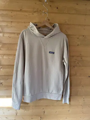 Patagonia 베이지 후드 부착 후드티 S