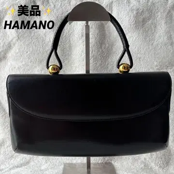 새상품급 HAMANO 핸드백 포멀 로얄 모델 골드 금장 장식