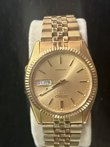 세이코 SEIKO 손목시계 데이데이트 자동 와인딩 골드 7S26-0500