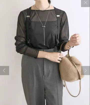 RIVE DROITE(리브 드와) 도트 시어 롱Tee