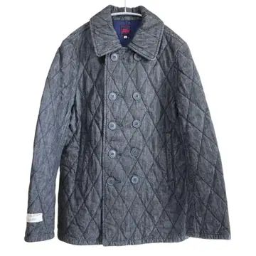 n-303 FULL COUNT 블랙 데님 길팅 P 코트 38