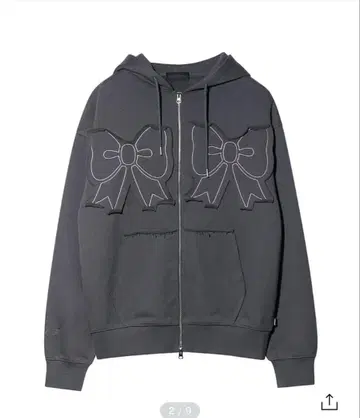 YOUHEE RIBBON HOOD ZIP UP 후드티