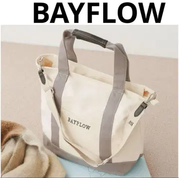 BAYFLOW 숄더 ZIP 로고 토트 L 사이즈