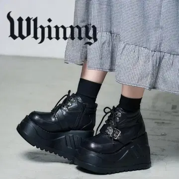 WEGO Whinny 호와이니 세계가 넓어 보이는 신발 통굽 펑크 블랙