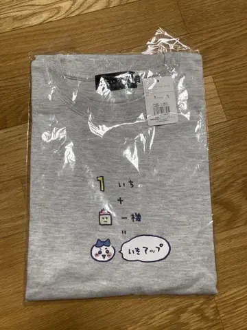 하치와레 T셔츠 XL 아쉬 그레이 이키업 치이카와 (먼작귀) XL