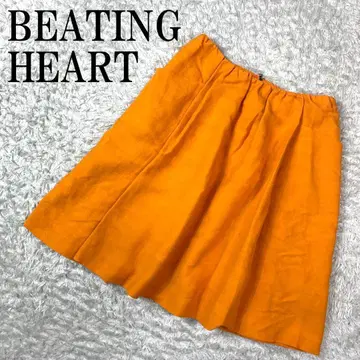 BEATING HEART 플레어 스커트 오렌지 1 B3012