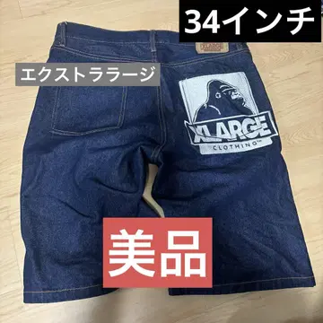 엑스라지 데님 데님 하프 팬츠 34인치 멜
