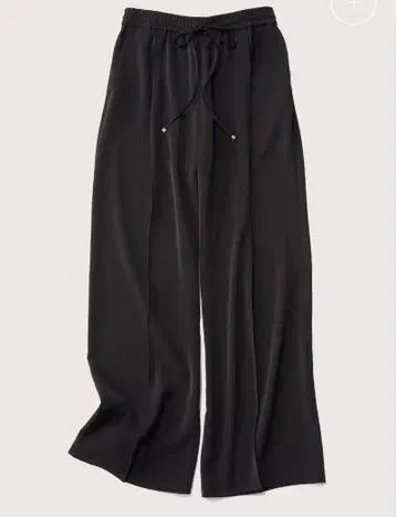 소주 빈티지 새틴 드로스트 와이드 팬츠