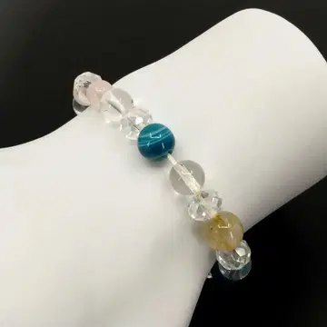 염주 지르코니아 핑크 블루 컬러풀 팔찌