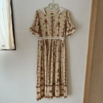 garland 가랜드 원피스 꽃무늬 장미 클래시컬 앤티크