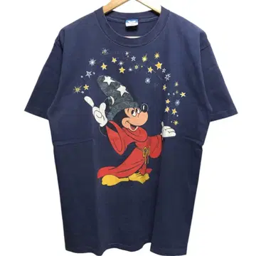 90s FANTASIA 팬타지아 소서러 XL 티셔츠 네이비
