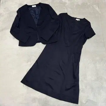 플라스테 노카라 자켓 반팔 원피스 셋업 관혼상제 수험
