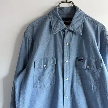 Wrangler 랭글러 샴브레이 웨스턴 셔츠 L