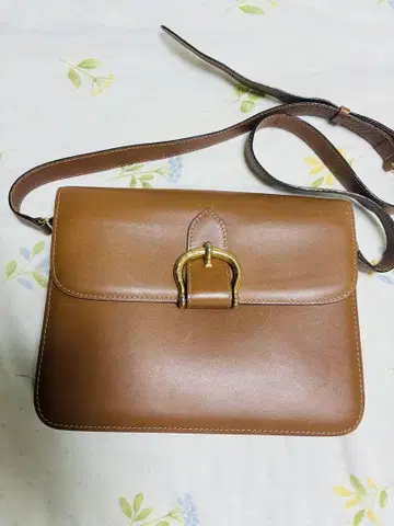 란셀 Lancel 브라운 가죽 숄더백