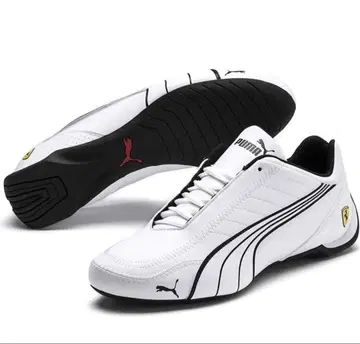 Puma Ferrari 드라이빙 신발 화이트 26.5cm
