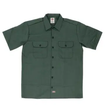 Dickies 워크 셔츠 다크 그린