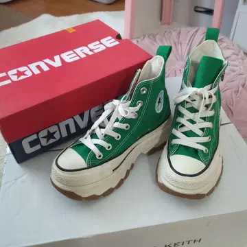 CONVERSE ALL STAR 그린 하이컷 스니커즈