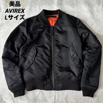 새상품급 AVIREX 아비렉스 MA-1 플라이트 자켓 블랙