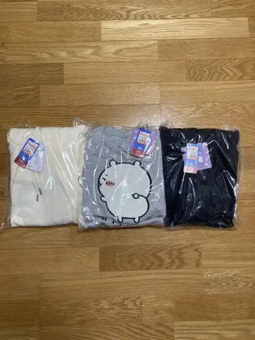 시마무라 치이카와 (먼작귀) 하치와레 토끼 후드티 3종 세트 3L 사이즈