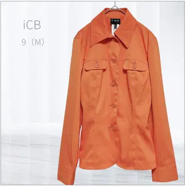 iCB 아이시비 선명한 오렌지 셔츠 자켓 9 (M) 온워드 카시야마