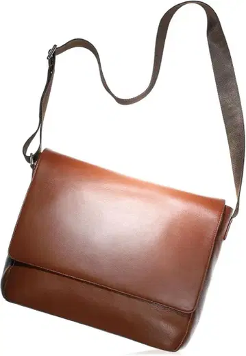 BLUE SINCERE 메신저 백 천연 가죽 A4