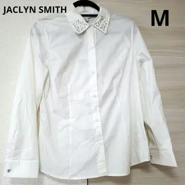 [ 택 포함 ] JACLYN SMITH [ M ] 화이트 비쥬 셔츠