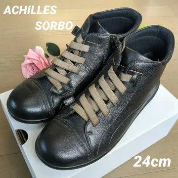아킬레스 솔보 ACHILLES SORBO 사이드 지퍼 부츠 블랙